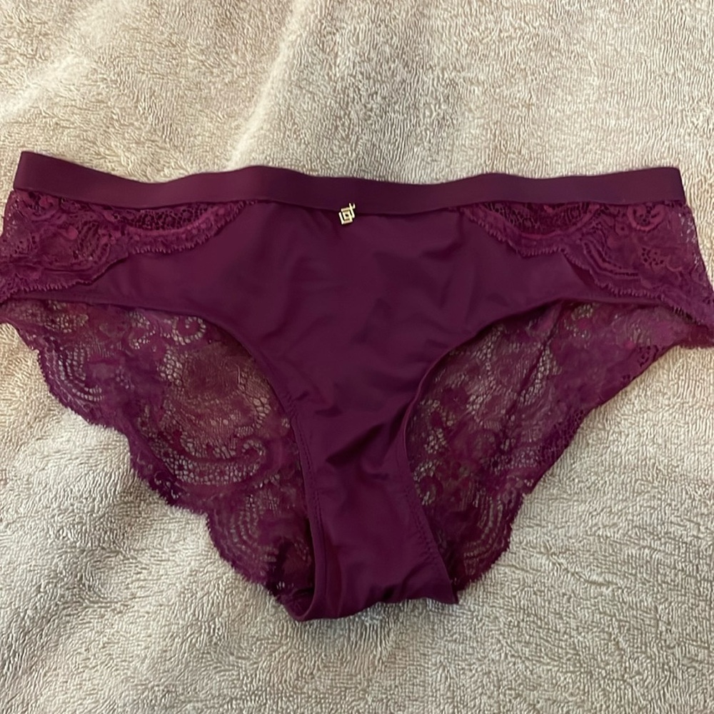 ThirdLove mulberry lace back cheeky panty medium